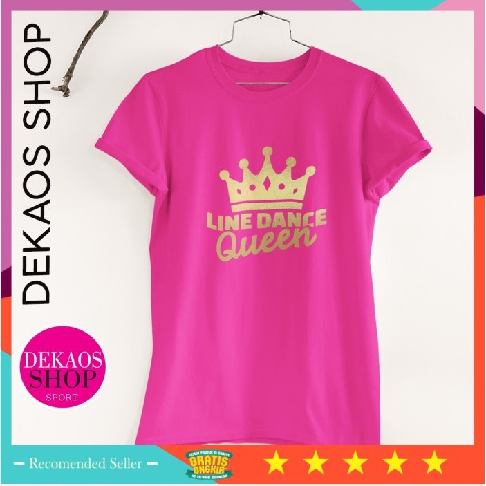 BAJU WANITA LEBARAN IMLEK NATAL TAHUN BARU 2025 /Baju kaos line dance wanita lengan pendek katun jum