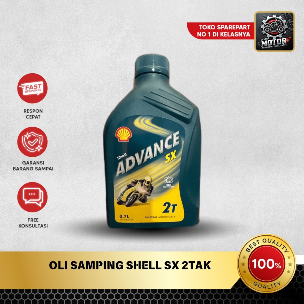Oli Motor SHELL 2T OLI SAMPING SHELL ADVANCE 2T 700 ML