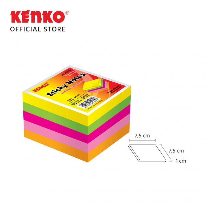 

Kenko Sticky Note SN-0303N ( Neon Color ) 1 PACK