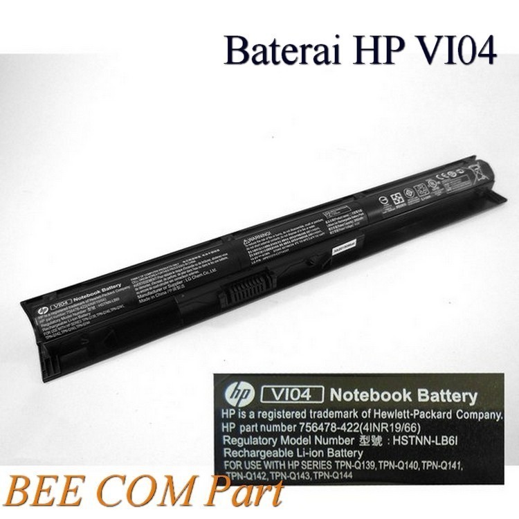 Baterai HP Pavilion 14-V039TX 14-V202TX 14-v205TX 14-V206TX VI04 -BEE