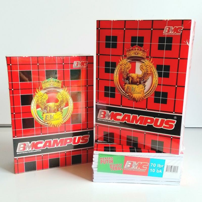 

BMC Campus 70 Lembar Boxy Panjang Buku Tulis (1Pak/10 Buku)