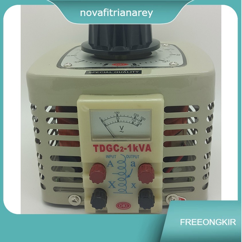 adjustable ac voltage regulator 1000w ( 0V s/d 250 volt AC ) merk OKI