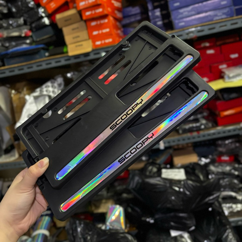Cuci Gudang  Diskon Cover Plat Nomor Motor List Hologram Scoopy Dudukan Plat Nomor Motor Scoopy