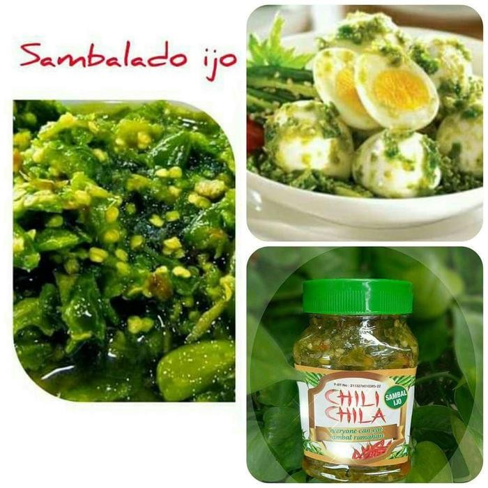 

MZ Sambal bawang merah, terasi, sambal ijo chili chila - Sambal Ijo