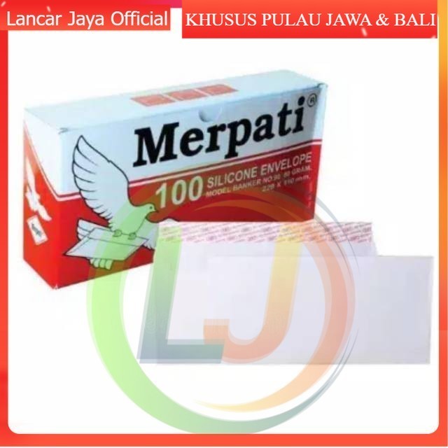 

[ATK] AMPLOP MERPATI BESAR JUMBO 229X110 1 BOX ISI 100 | AMPLOP BESAR PEREKAT LEM