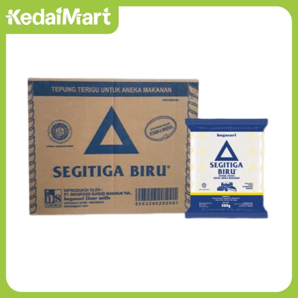 

Tepung Terigu Segitiga Biru 500 Gram Dus