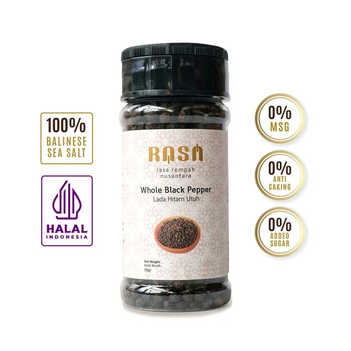 

NEW-[Mall] Terlaris RASA - Whole Black Pepper / Lada Hitam Utuh - 60gr