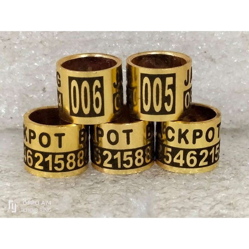 | RING MERPATI LASER  BAHAN KUNINGAN ASLI ORIGINAL BISA CETAK NAMA .