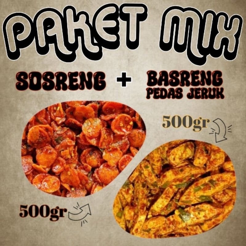 

Paket Mix !!! (SOSRENG +CEMILAN LAINNYA)
