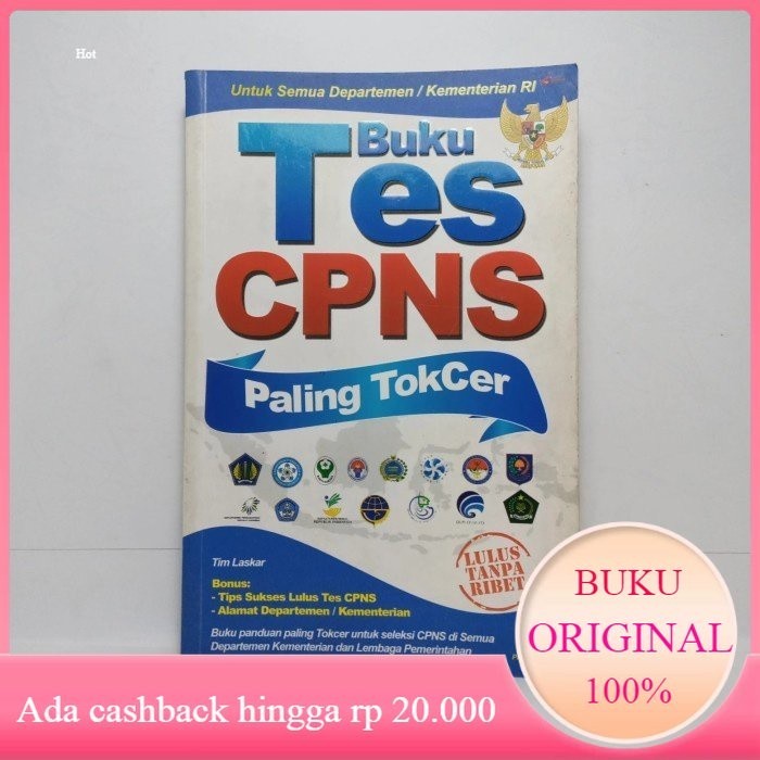 Buku TES CPNS PALING TOKCER UNTUK SEMUA DEPARTEMEN KEMENTERIAN RI Bekas