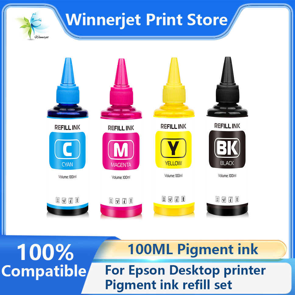 

100ml Pigment ink Desktop printer Refill ink set for Epson All Desktop printer