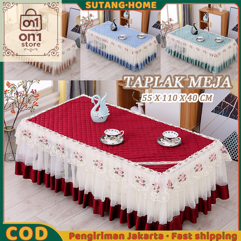 Taplak Meja Murah / 【SUTANG】Taplak Meja Rumbai/taplak Meja Makan Mewah/Rectangle Lace Table Cloth / 