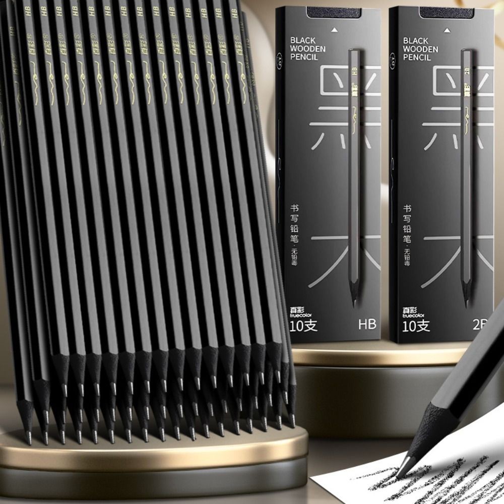 

10/30PCS Professional Black Wood Graphite Pencil HB 2B Black Lead HB/2B Pencil Sketch Pencil Gift