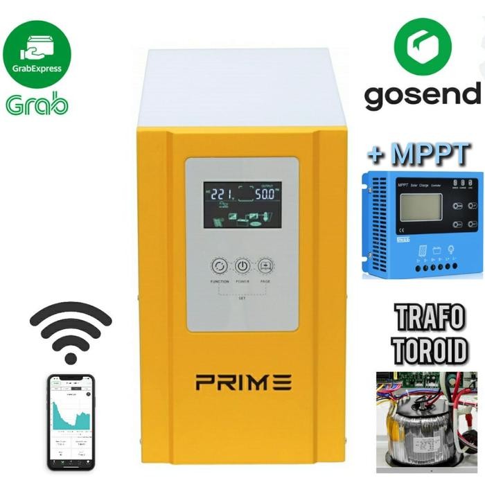 Inverter hybrid Prime 1500W 24V low frequency trafo donat UPS - inverter saja