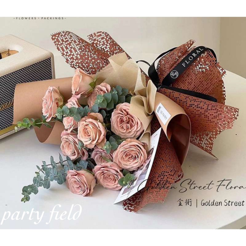 

PROMO![1ROLL/4.5M] MKW Flower bouquet wrapping roll / kertas buket bunga / kertas bungaREADY