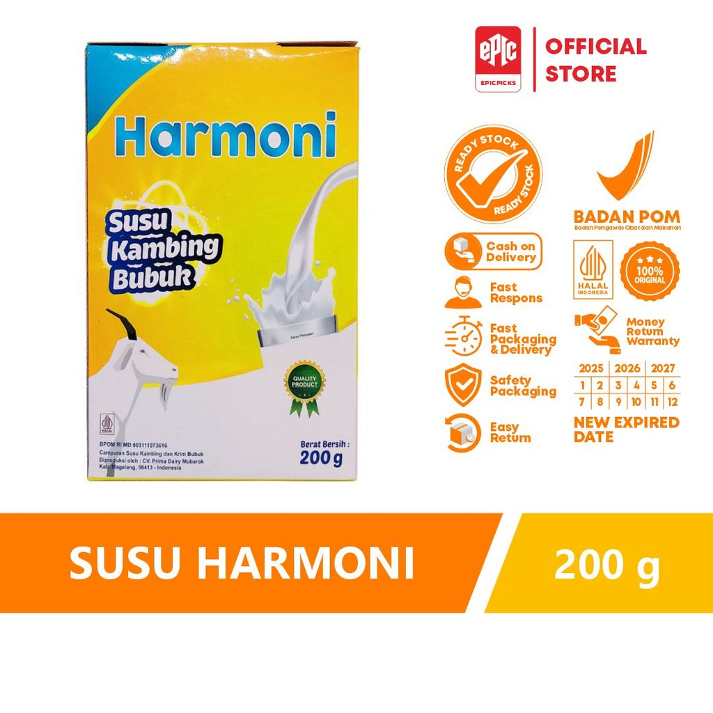 

susu kambing harmoni 200 gr
