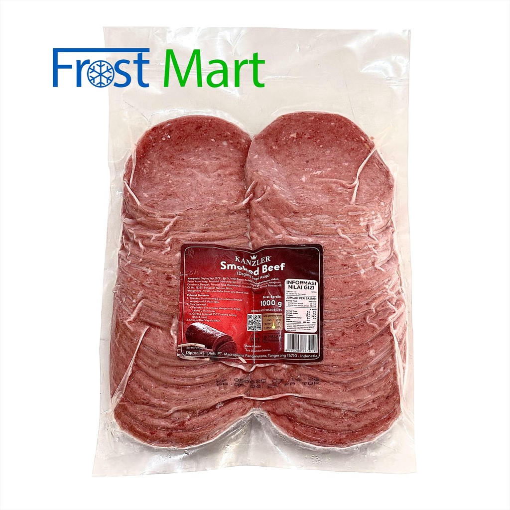 

Kanzler Smoked Beef Round 250 Gram / 1Kg Daging Sapi Asap Bulat