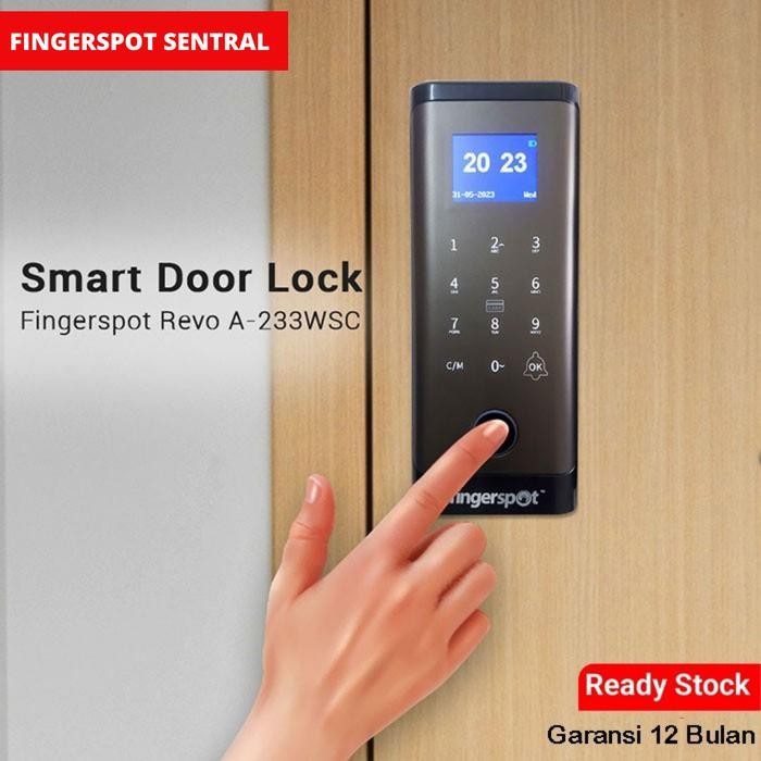 

Smart Digital Door Lock Akses Kontrol - Revo A 233 WSC - Pintu Kayu