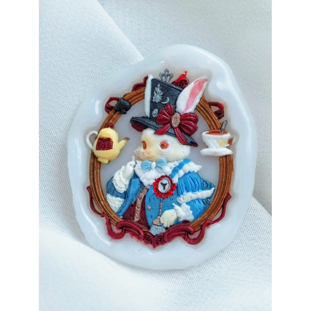 

Bunny wax Seal Stamp Copper Head Special-Shaped 3d Relief sealing wax Brass Head Envelope Seal Stamp Toy Laser Embossing