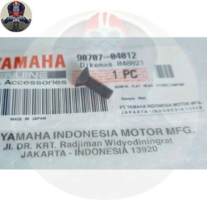 Baut emblem dasi klakson rx king cobra tua lawas master original 98707 04012 KF6