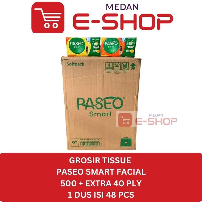 Grosir Tisu Tissue Paseo Facial / Muka 250 Sheet 2 ply 1dus isi 48 pcs