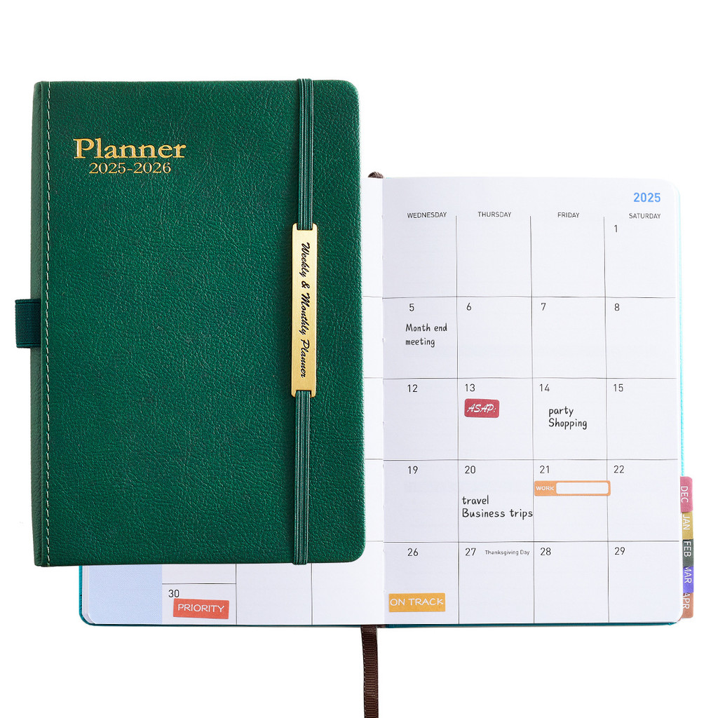 

A5 Agenda Notebook January 2025 - June 2026 Monthly Daily Planner Weekly Personal Schedule Planner Office To-Do Log Notepad