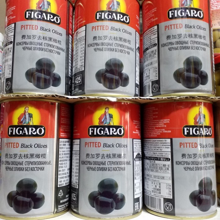 

[Best Seller] buah zaiton figaro black olives 425 gr