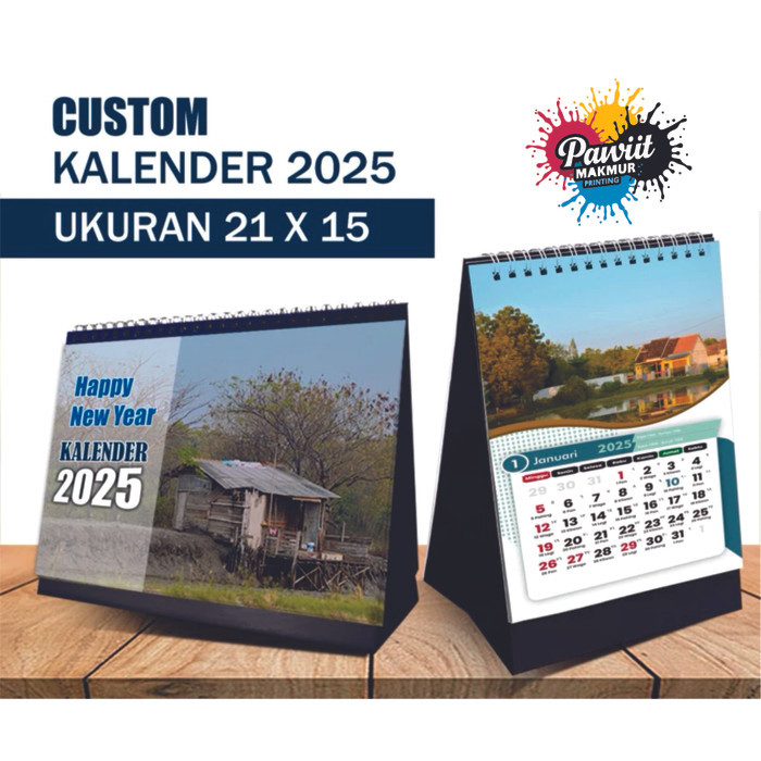 

[TERMURAH] Custom kalender duduk spiral 2025 bahan AC260. untuk partai,perusahaan,souvenir,dll