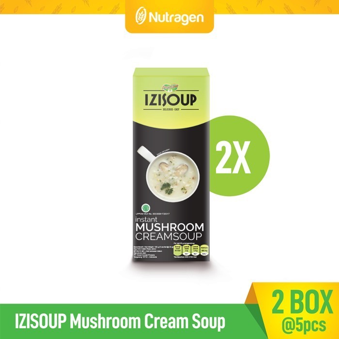 

[New]Best Seller [TOKOCABANG] IZISOUP Instant Mushroom Cream Soup (2 box)