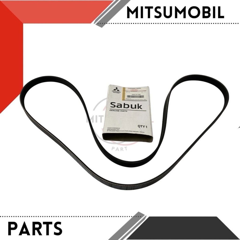 BELT / TALI KIPAS RADIATOR MOBIL MITSUBISHI L300 DIESEL EURO 4 P/STEERING 4451A190 ORIGINAL