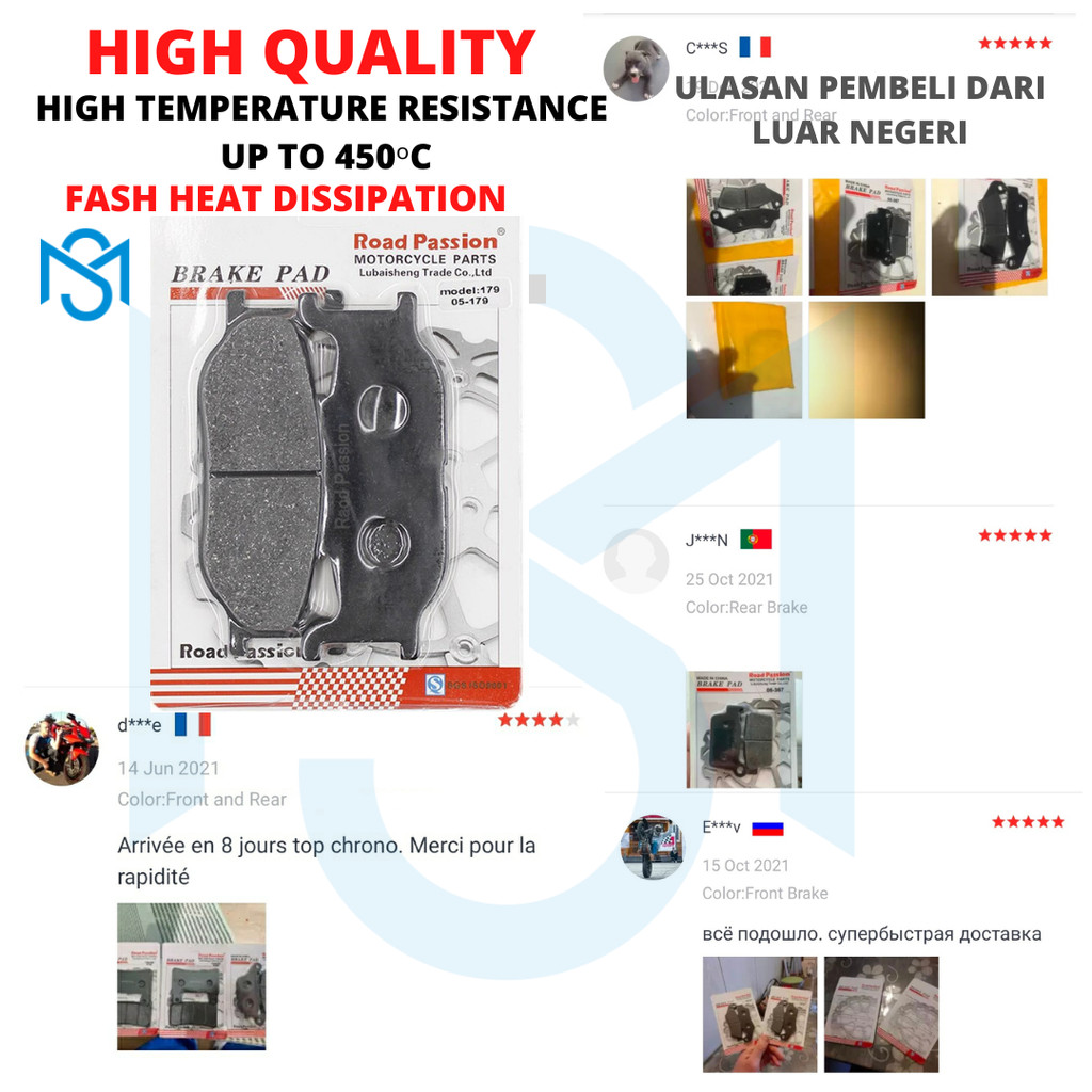 Kampas Rem Untuk Motor Yamaha SR400 2001-2019 SR400  400 M SR Final Edition 2021