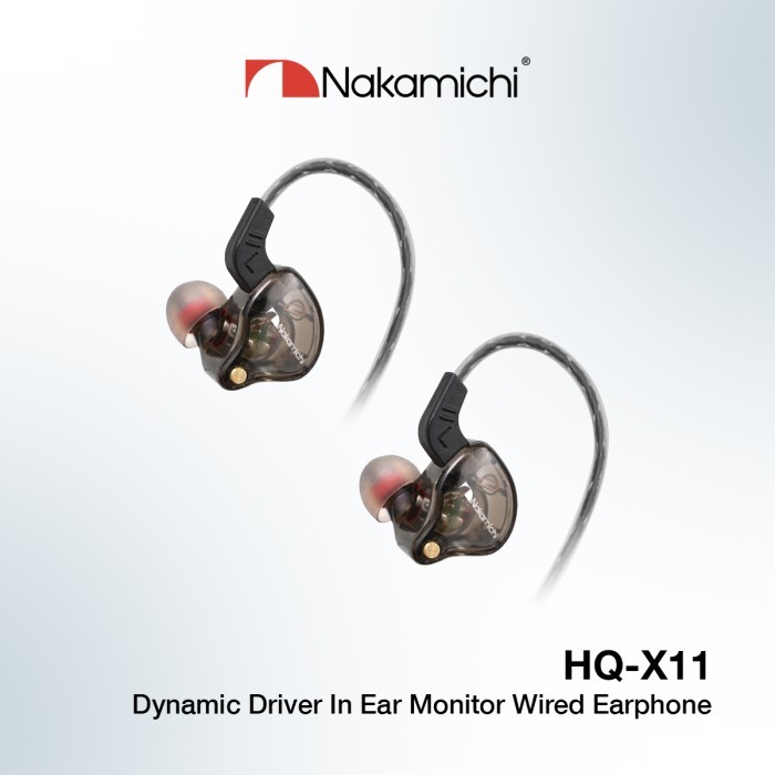 Nakamichi HQ X11 Dynamic Driver In Ear Monitor Wired Earphone Mic