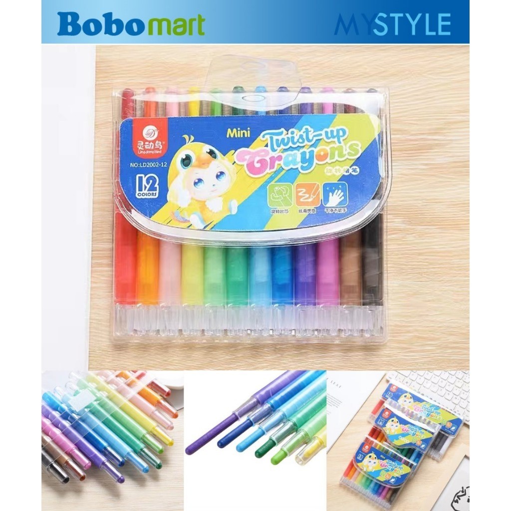 

BOBOMARTS JAKARTA CRAYON ANAK 12 WARNA KRAYON MEWARNAI CRAYON SEKOLAH MURAH CRAYON PLASTIK WARNA TEBAL DAN CERAH
