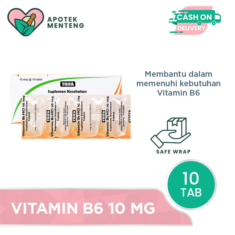 Vitamin B6 10 mg 10 Tablet - Suplementasi Vitamin B6