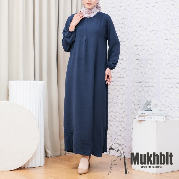 Busana Muslim Wanita Modern Modis Trendy Bahan Berkualitas Bagus /Baju Gamis Remaja Polos Kekinian J