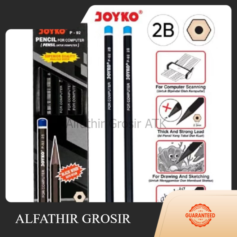 

Pensil Joyko P-92 2B 1box 12pcs
