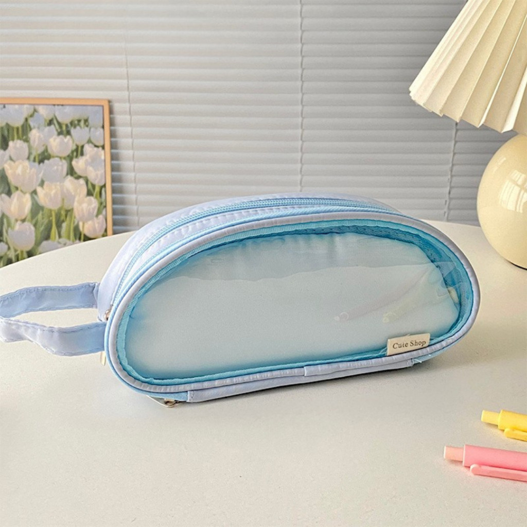 

Jual Produk STT Tempat Pensil Transparan 2 Sekat Kotak Pensil Polos Aesthetic Pouch Serbaguna