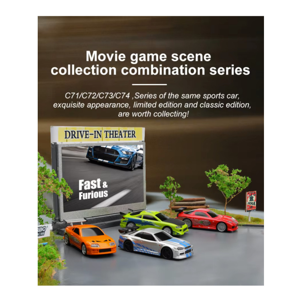 Mainan Mobil Radio Control High Quality Turbo Racing Mini Car C74 RTR Kit RC