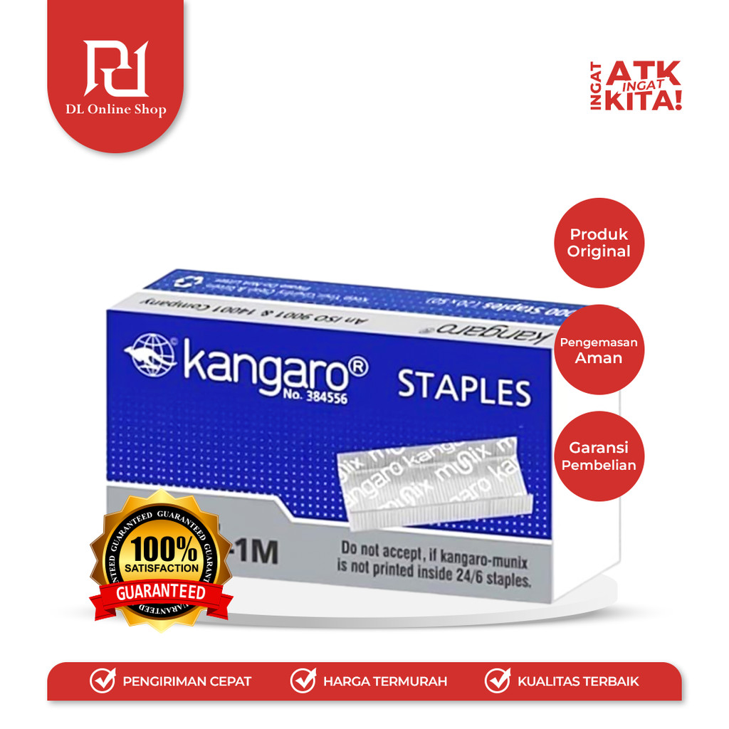 

KANGARO ISI STAPLES NO.3 24/6-1M (1PACK / 20BOX)