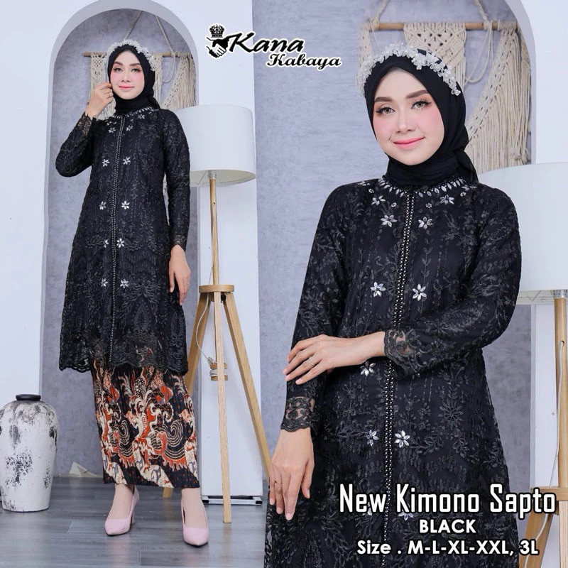 Misca Kebaya - Set Kebaya Tunik Tile Payet Jumbo Ld 120 Baju Kondangan Wanita Kekinian Modern