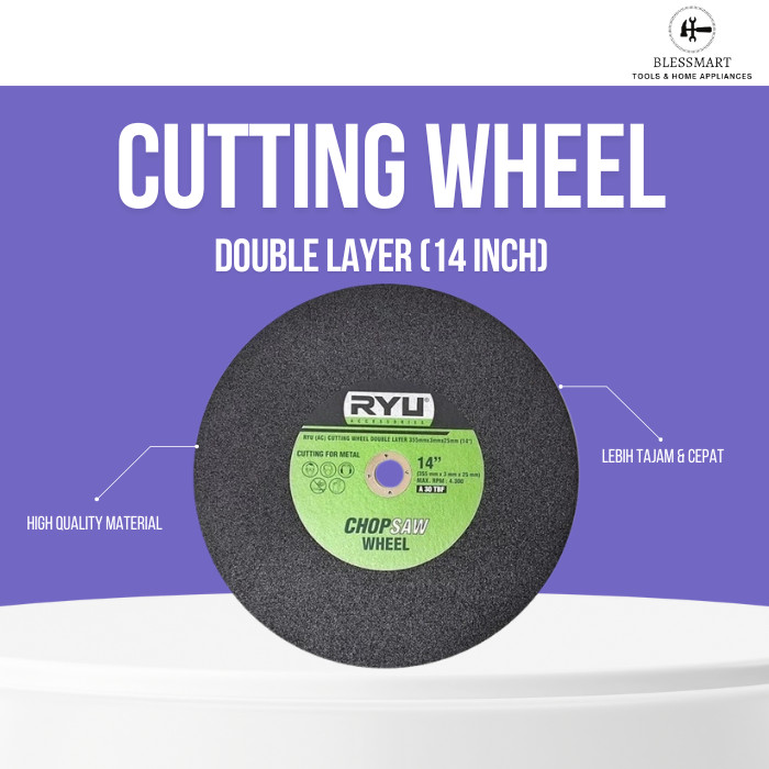 RYU Chop Saw Wheel 14 Inch Double Layer