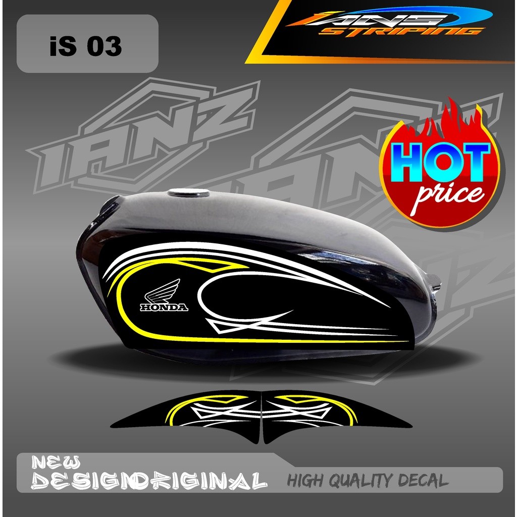 Striping Cb 100 Stiker Cb 100 Custom Hologram Dan Non Hologram