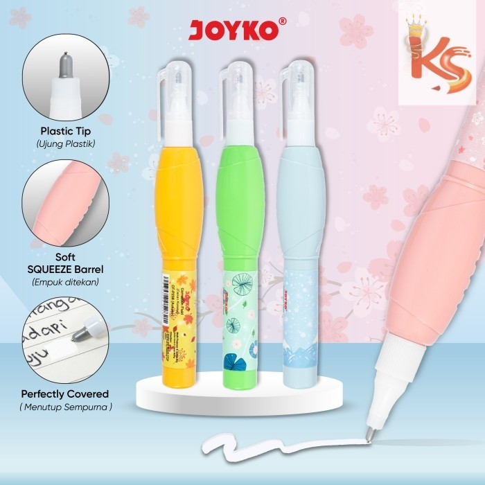 

(KS) Correction Fluid / Cairan Koreksi Penghapus Cair Motif Bunga Joyko CF-P238