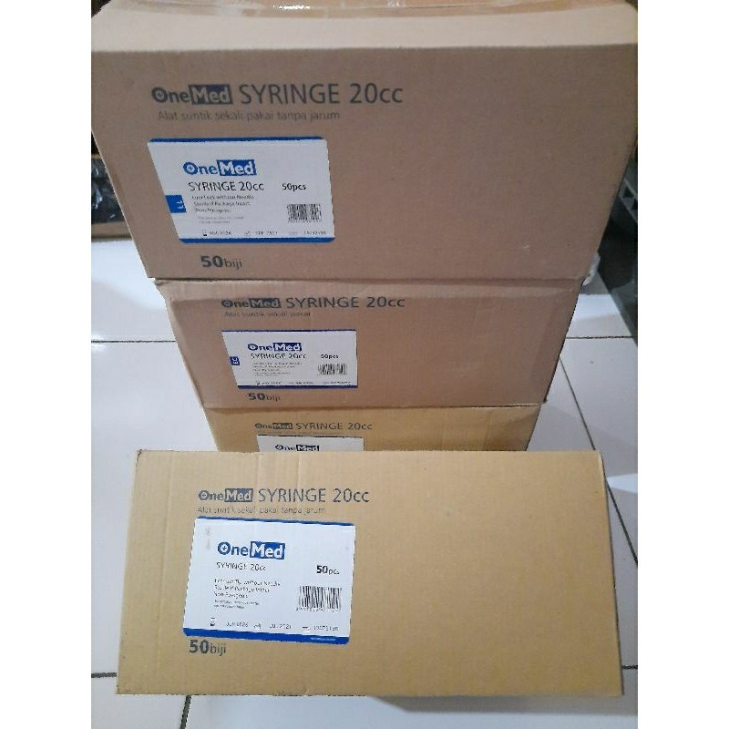 Spuit 20cc Onemed / Suntikan 20cc onemed perbox isi 50pcs