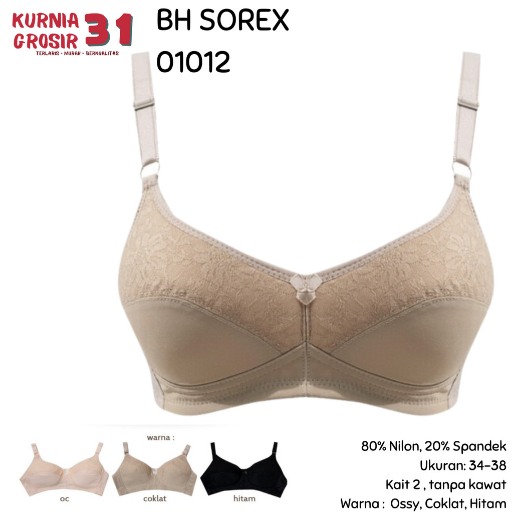 BH SOREX 01012 Tanpa Kawat Tanpa Busa / Pakaian Dalam Wanita