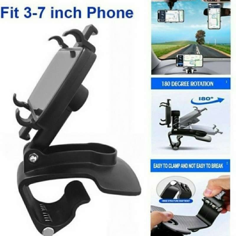 I* HD35 HOLDER MOBIL DASHBOARD HD35 Holder HP Mobil Jepit Dashboard Spion Car Phone Holder New HD35 