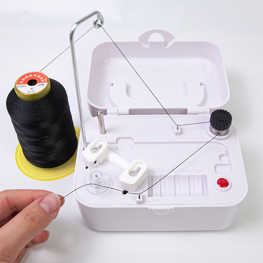 Bobbin Winder Mesin Jahit Bordir Komputer Otomatis Portabel Mesin Gulung Benang Spool Otomatis