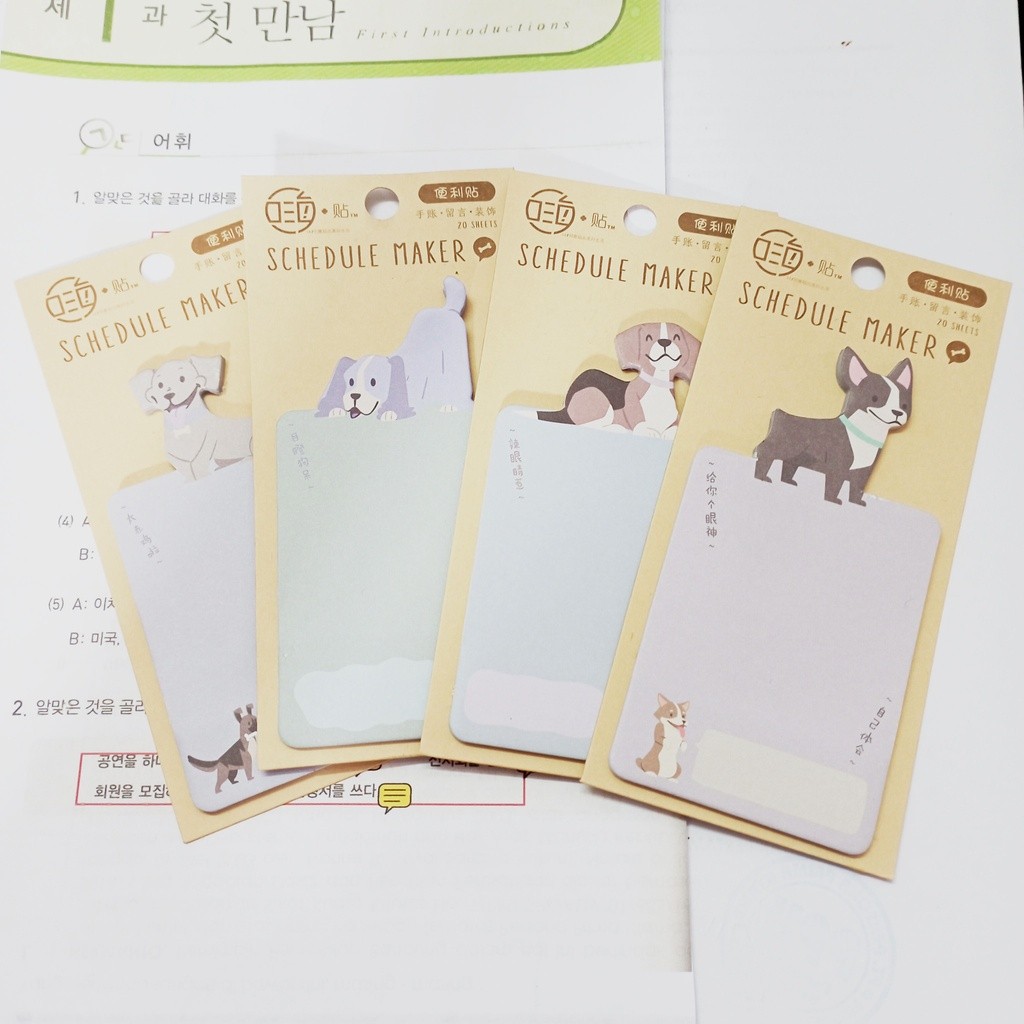 

Kiara Sticky Notes Post it Schedule Maker Mini Gambar Doggy Anjing Memo Pad Catatan Tempel untuk Melakukan Daftar Perencana Stiker Halaman Bendera Dekorasi Alat Tulis Lucu Perlengkapan Sekolah