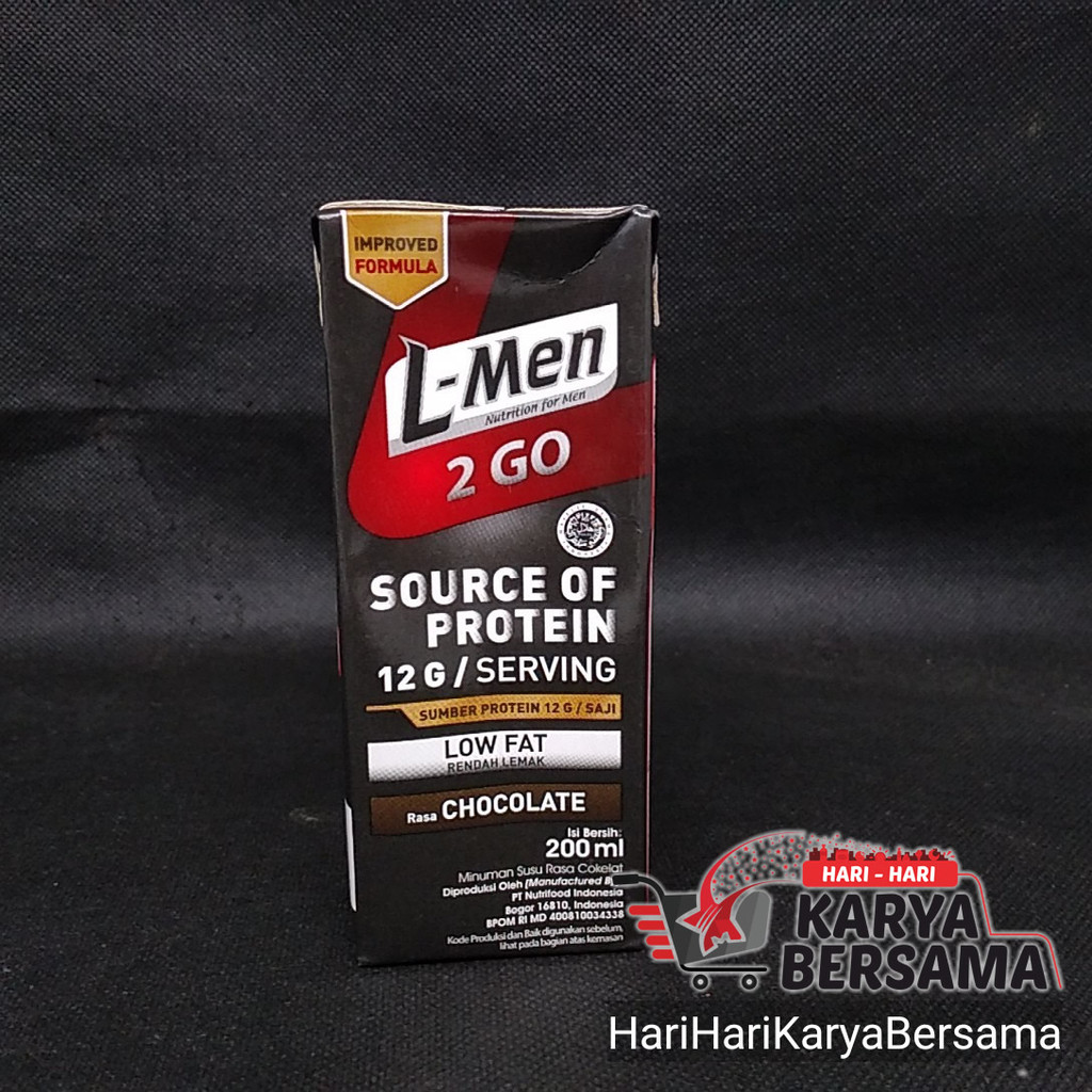 L-MEN 2 GO UHT LOW FAT CHOCOLATE 200ML