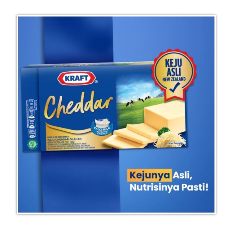 

Kraft Cheddar 160 gr Keju